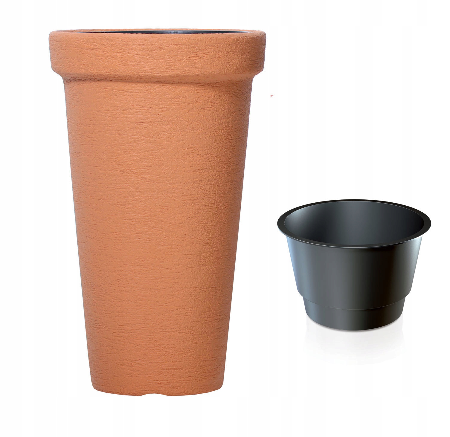 

Donica Wysoka 50CM Z Wkładem Klasyczna DPC30 Cegła