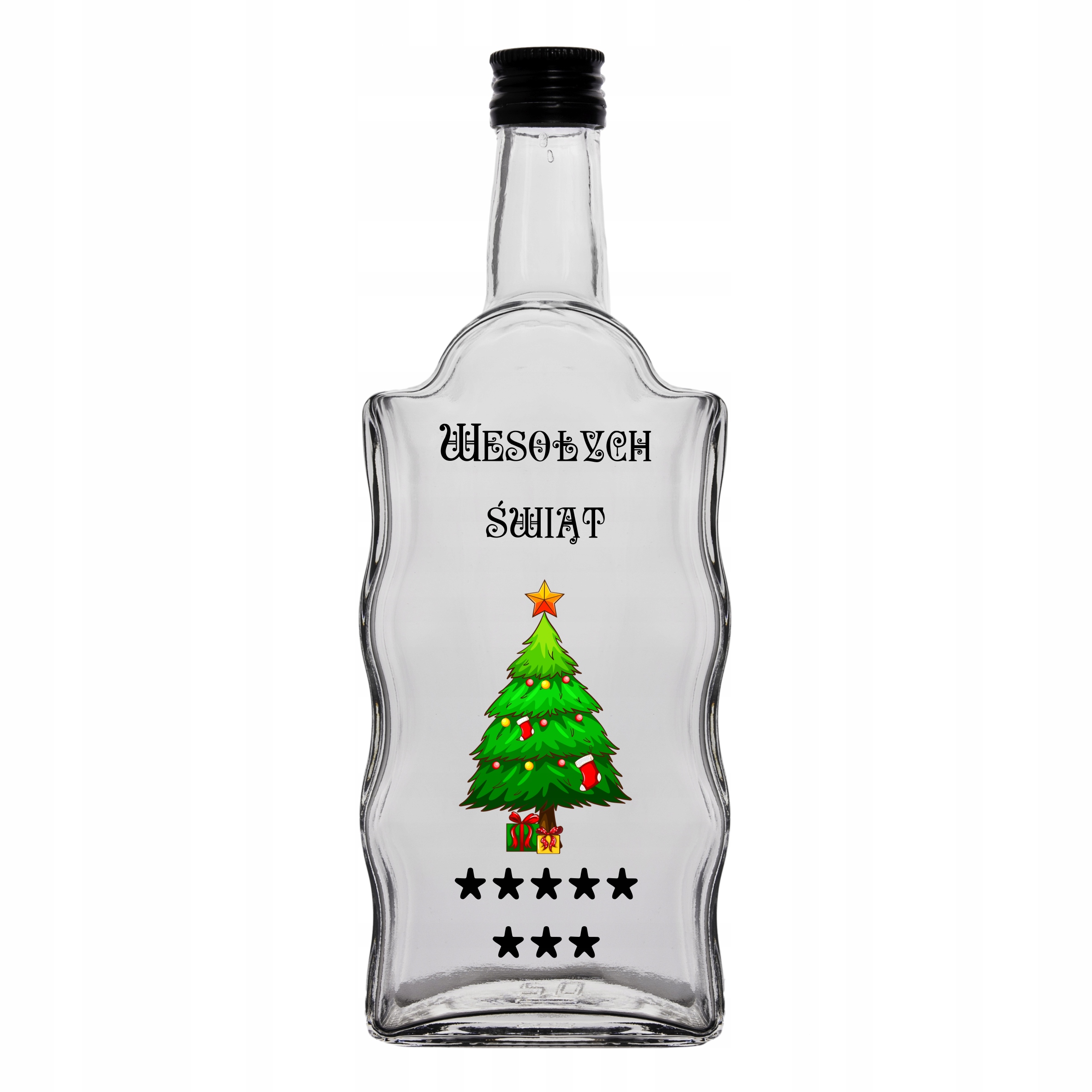 

Osiem Gwiazdek Wesołych Świąt Butelka Na Alkohol