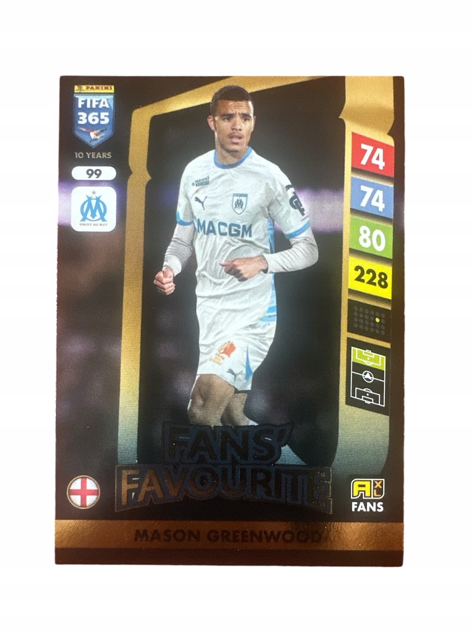 Fifa 365 2025 Adrenalyn XL Panini Fans Olympique Nr 99 Greenwood