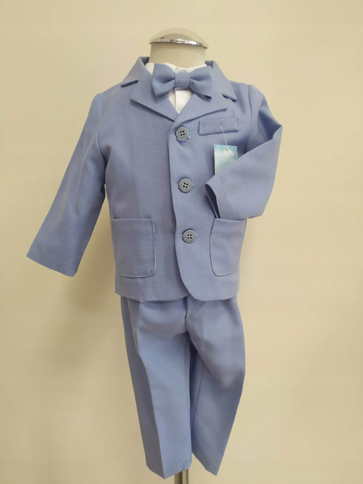 Chrzest garnitur błękitny r.62