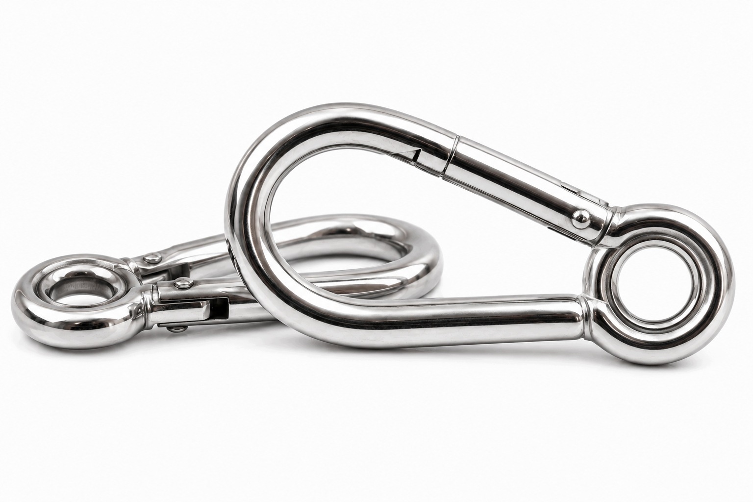 4x40 Karabinek s kausou Nerezový A4 Inox 50 Kusů