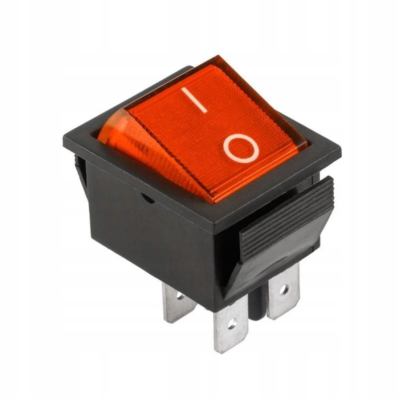 

Włącznik Kcd podświetlany czerwony 16A/250V