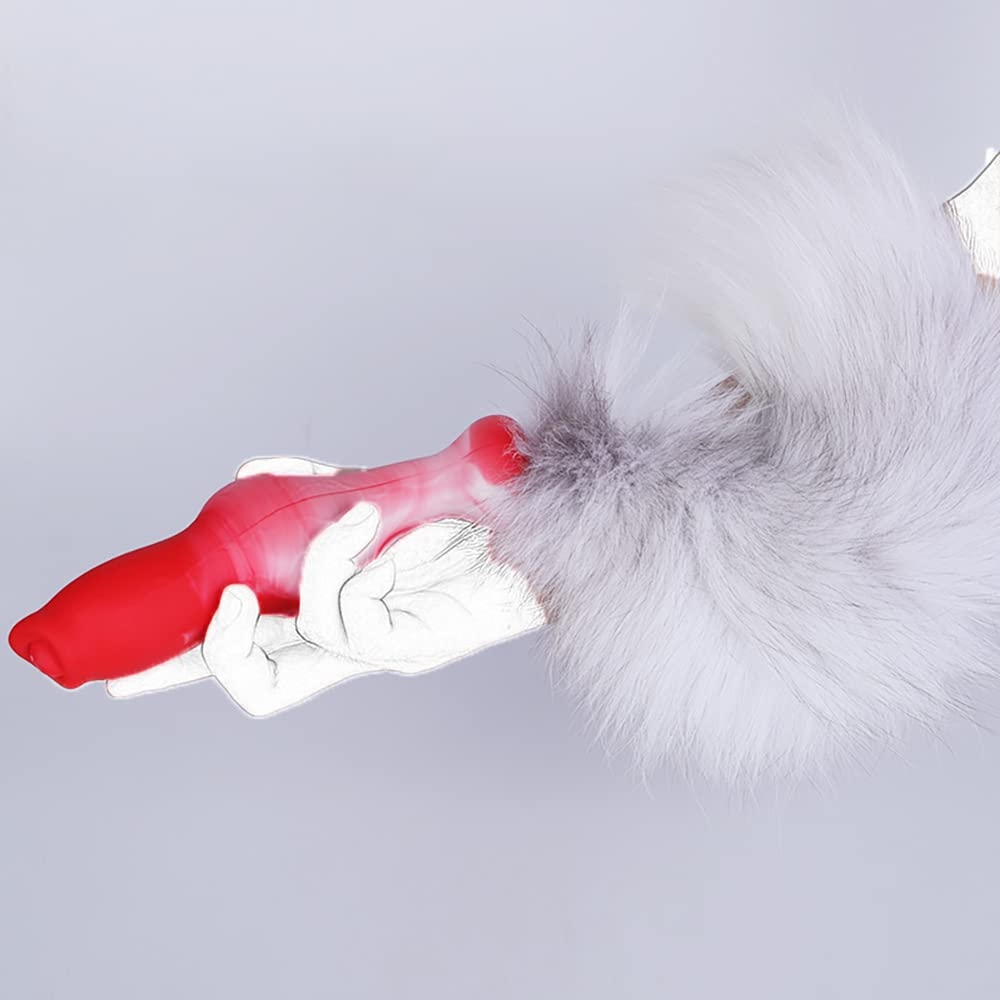 JIXAXE Realistyczny Dildo Wilczy z Ogonem Analnym Zestaw Dla Kobiet Cosplay — miniatura 3
