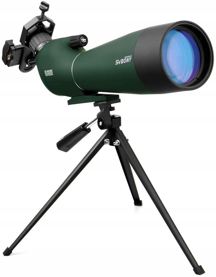 Svbony SV28 Luneta Obserwacyjna 20-60x80, BAK4 Prism Teleskop Monokularowy