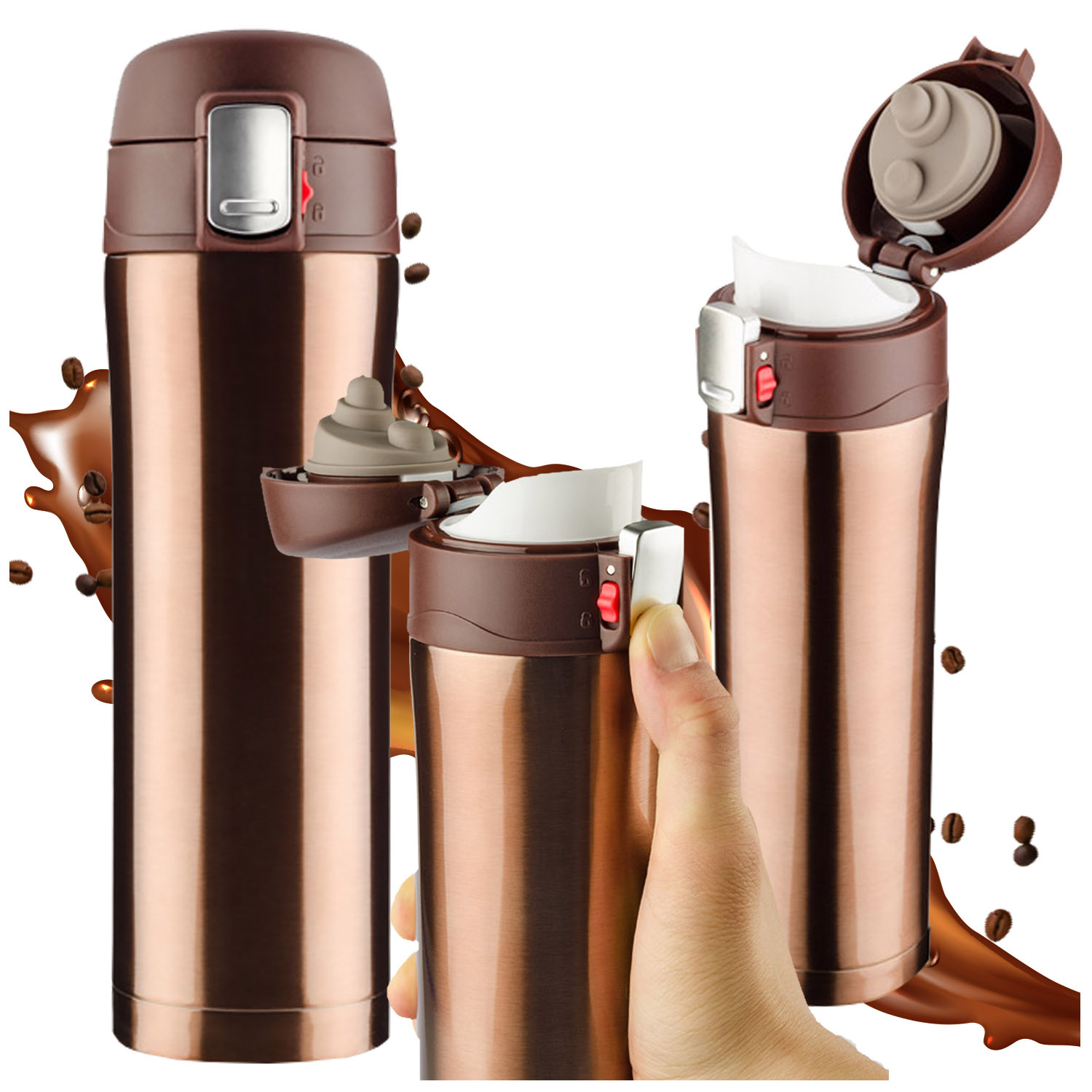 

Kubek Termiczny Pojemny Termos Z Ustnikiem 440 ML