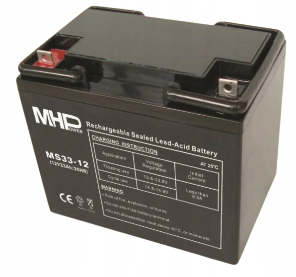 Batéria MHPower MS33-12 Vrla Agm 12V/33Ah