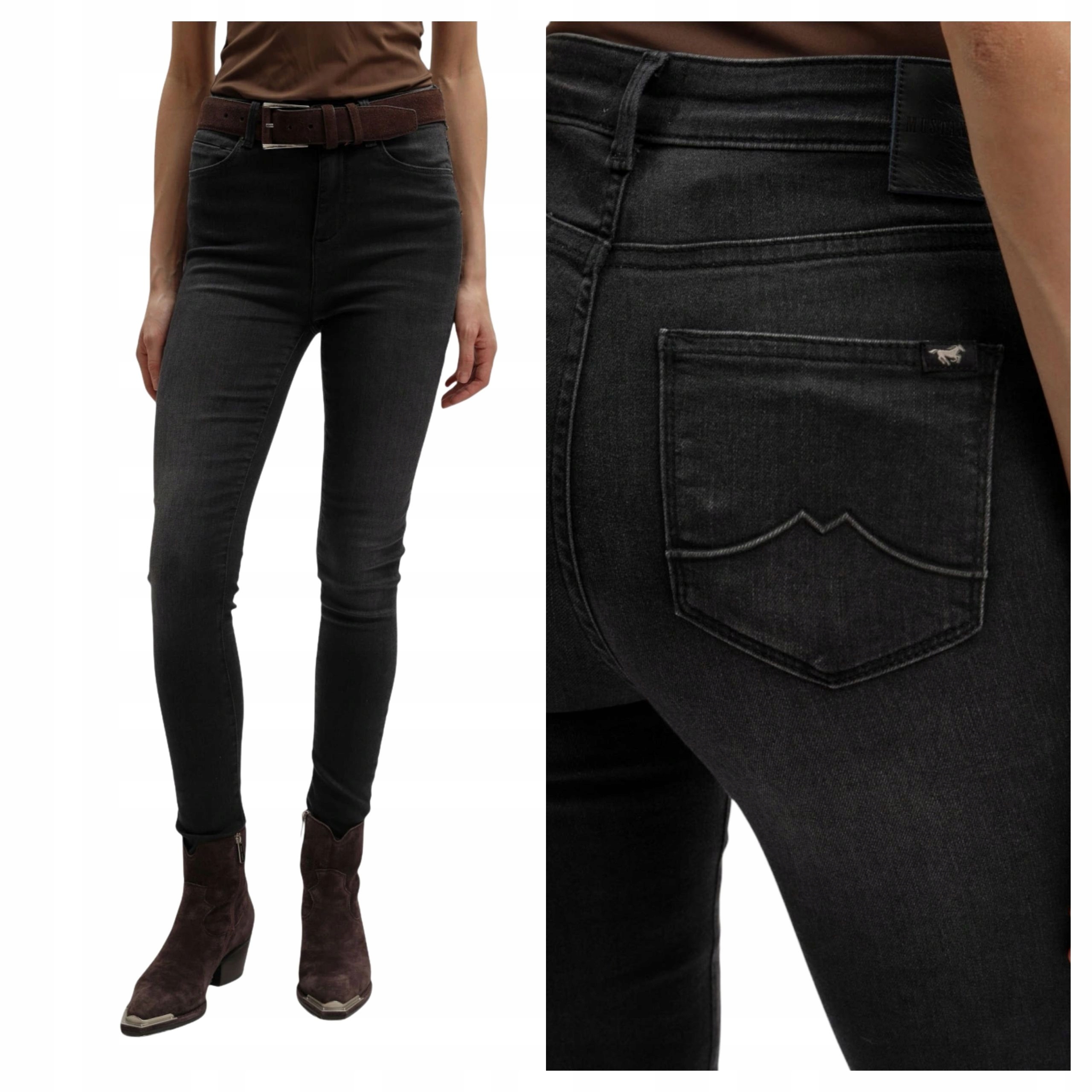 Dámské džínové kalhoty Mustang Georgia Skinny Fit černé W33 L30