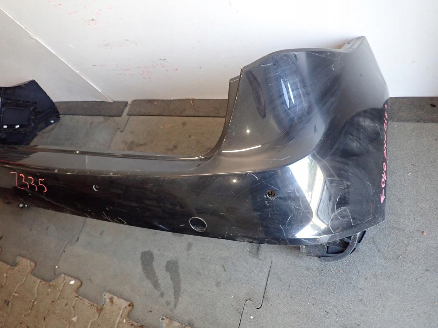 bumper rear part rear PORSCHE CAYENNE II 2010-2014 7P5807421