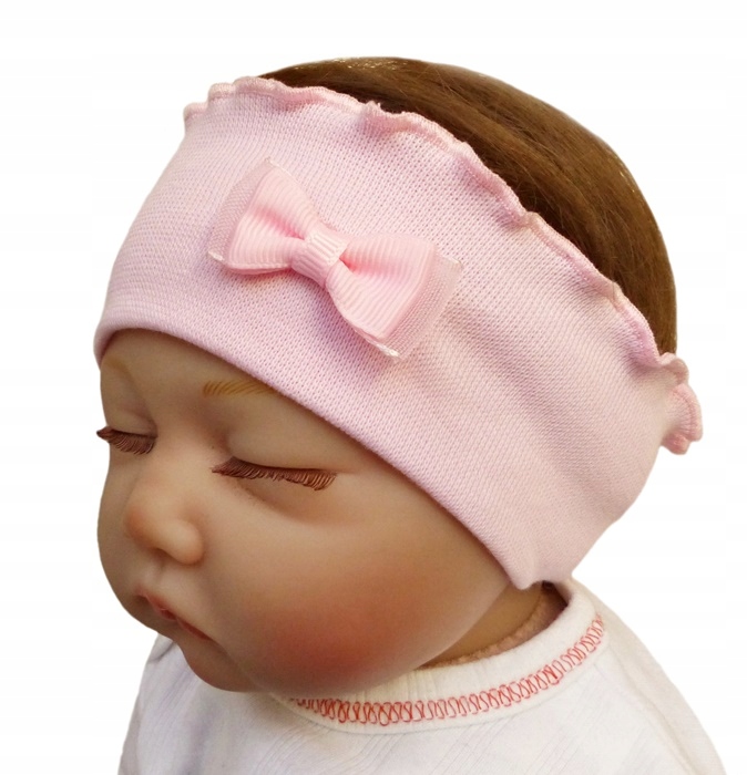 

Opaska niemowlęca z kokardką 38-45 1-12 m-cy