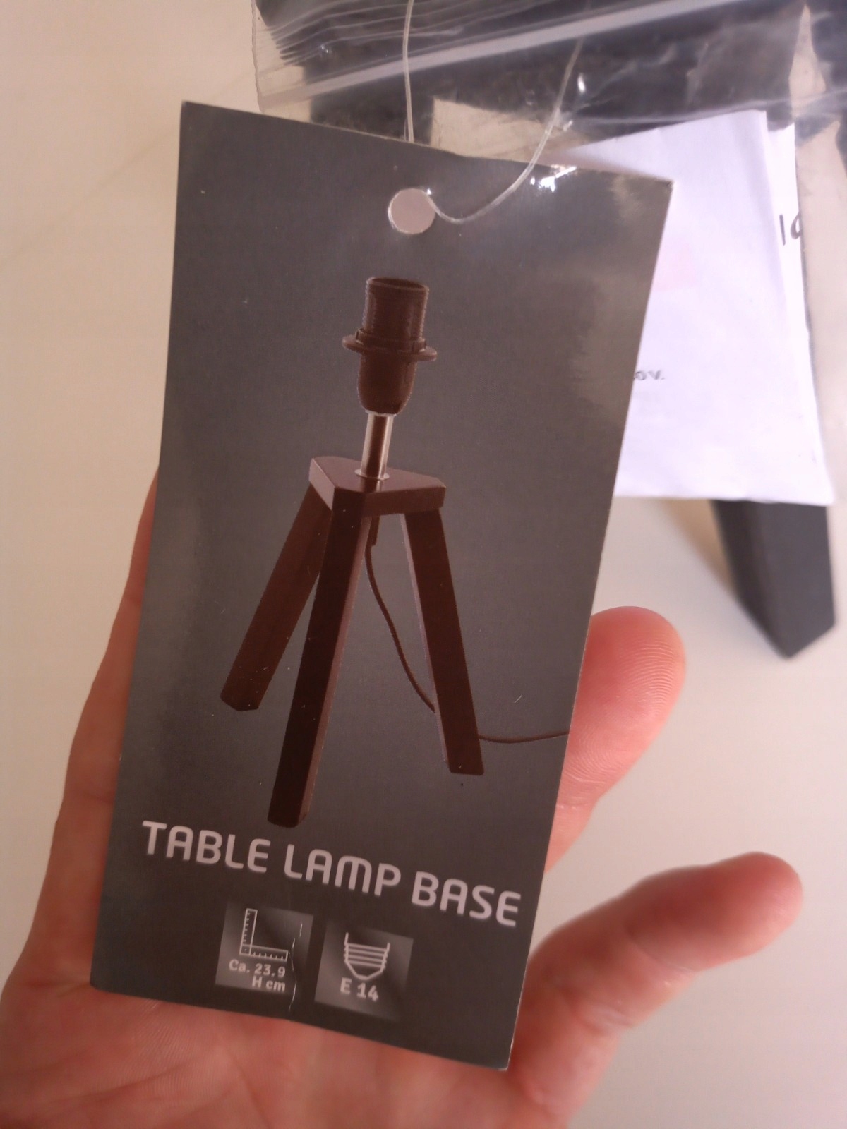 Podstawa do lampy stołowej czarna E14 Marka ZD