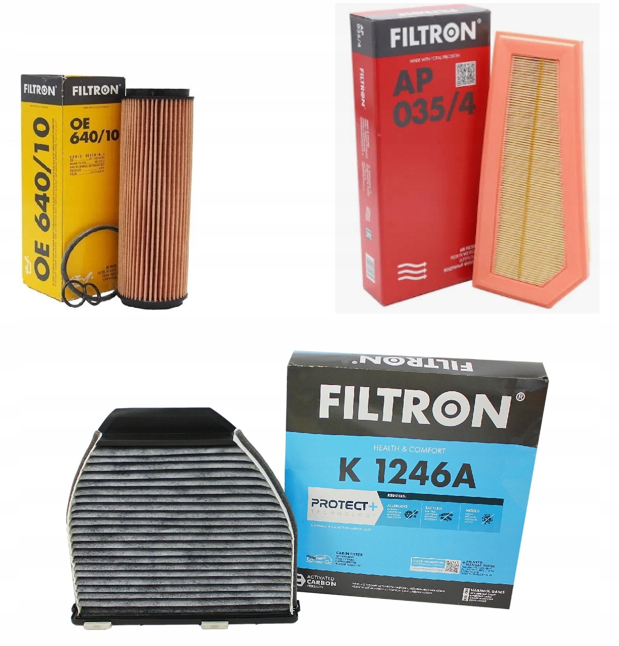 Filtron Sada Filtrů Mercedes W204 1.8 C180 Cgi C200 Cgi C250 Cgi Z415