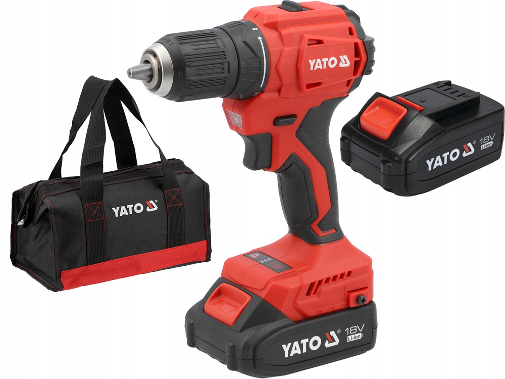 Wiertarko Wkrętarka 2 Akumulatorowa 2X2.0 Ah Yato 45Nm Torba YT-8277905