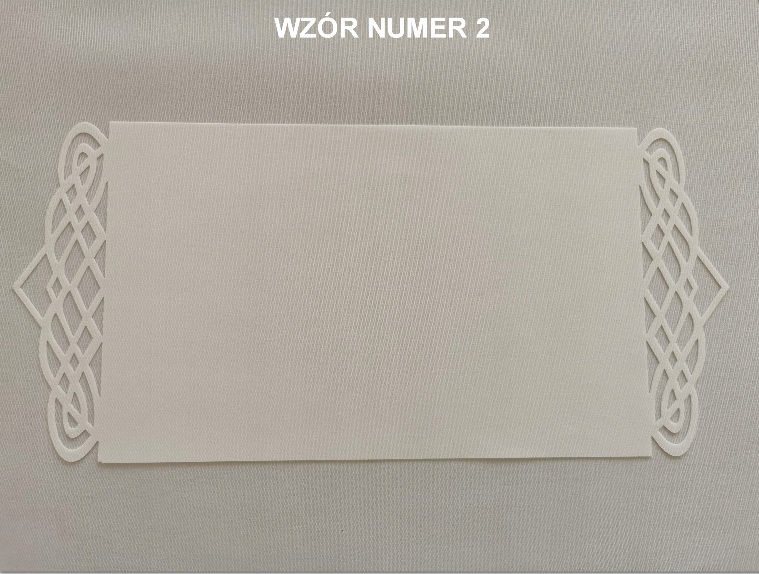 BIEŻNIK OZDOBNY SZTYWNY PODWÓJNIE KLEJONY 95x28 CM Szerokość produktu 28 cm