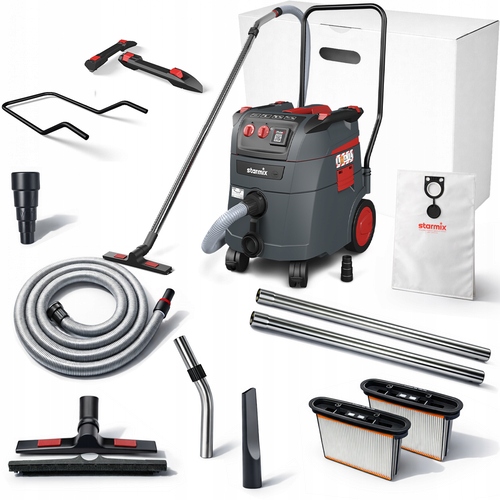 Starmix Odkurzacz budowalny bezworkowy z auto otrząsaniem 1600W 35L 1635TOP