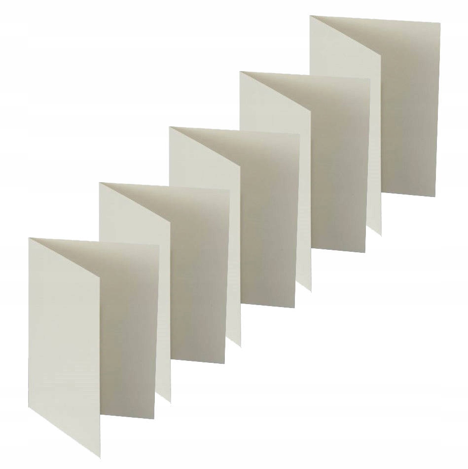 Baza Do Kartki pozioma C6 kremowa 11,4x16,2 5szt