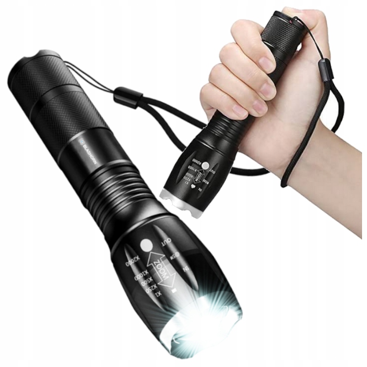 

Latarka Taktyczna Led Cree Zoom XML T6 Wodoodporna