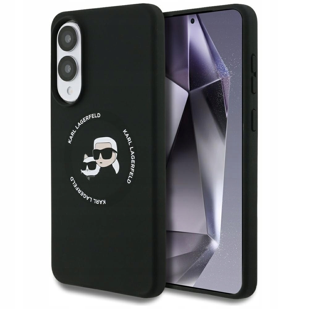 Etui Karl Lagerfeld Silicone Double Heads And Circle MagSafe do Samsung Gal