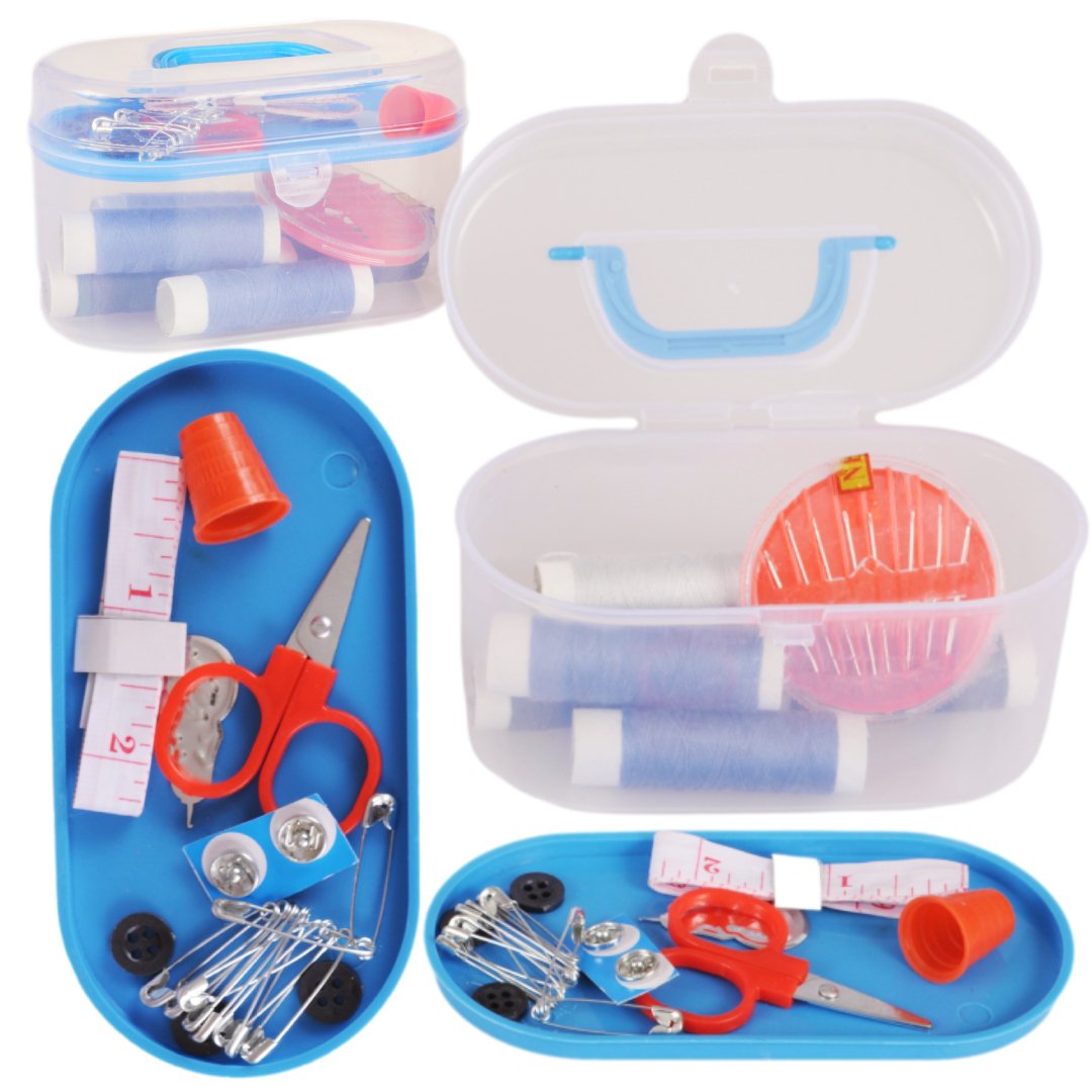 

Zestaw Krawiecki Do Szycia Nici Igły Pudełko Etui
