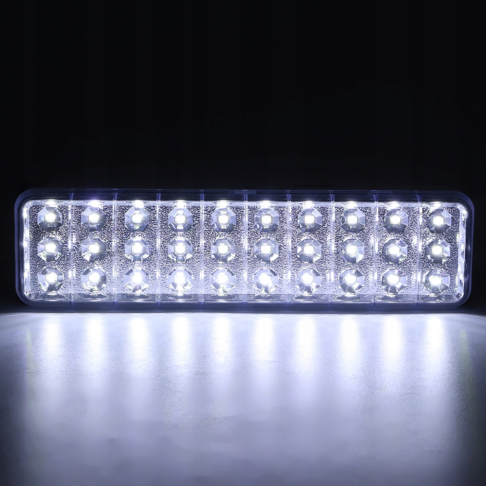 30LED ŁADOWALNE OŚWIETLENIE AWARYJNE LAMPA Zasilanie akumulatorowe