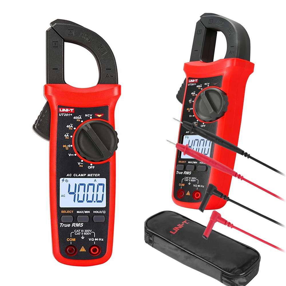 Multimetr cęgowy amperomierz dla elektryków UT201+ miernik cęgowy