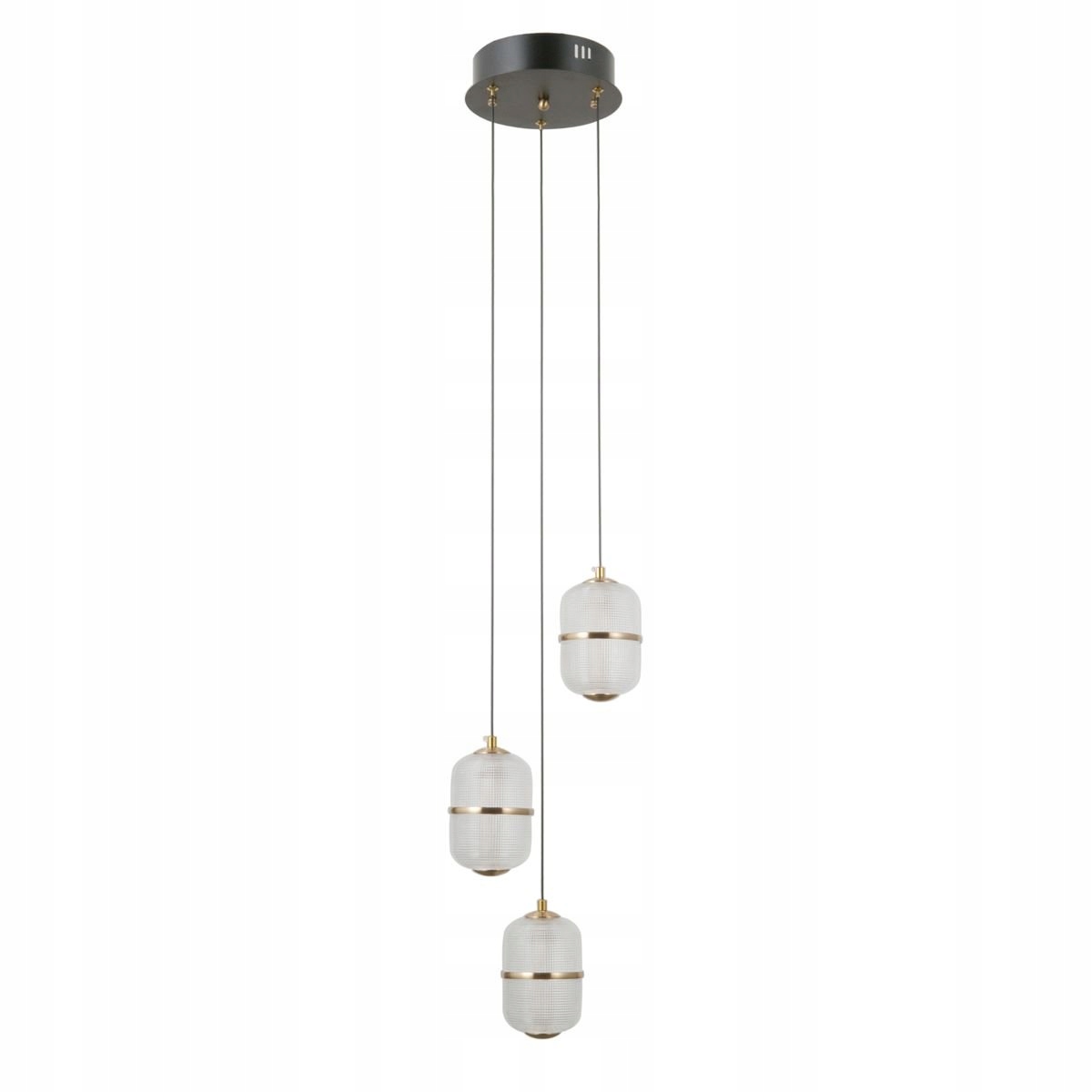 Závěsná lampa Alani Černá 3xLED 1170lm 3000K Regulace výšky Italux