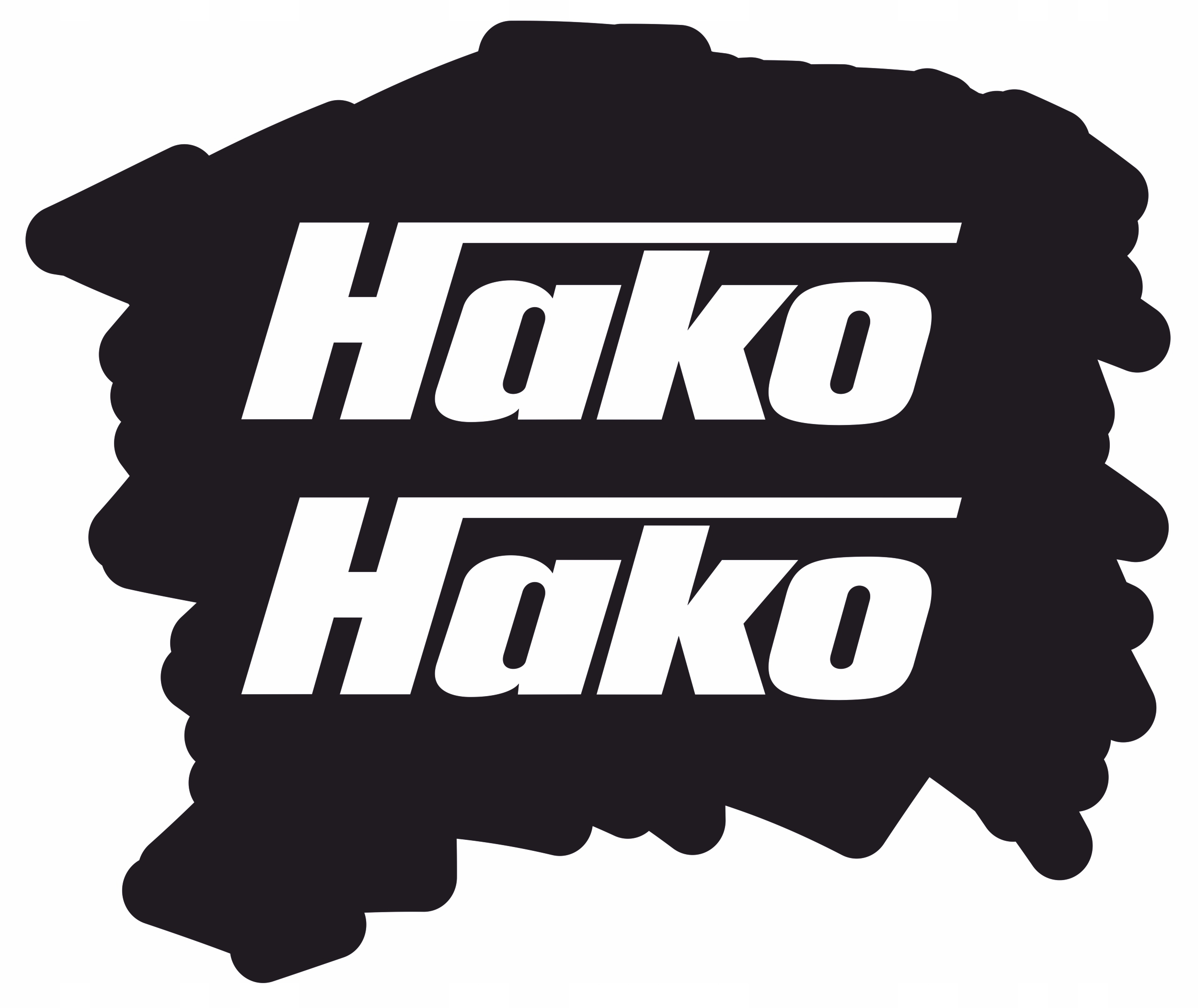 Naklejki na traktorek Hako