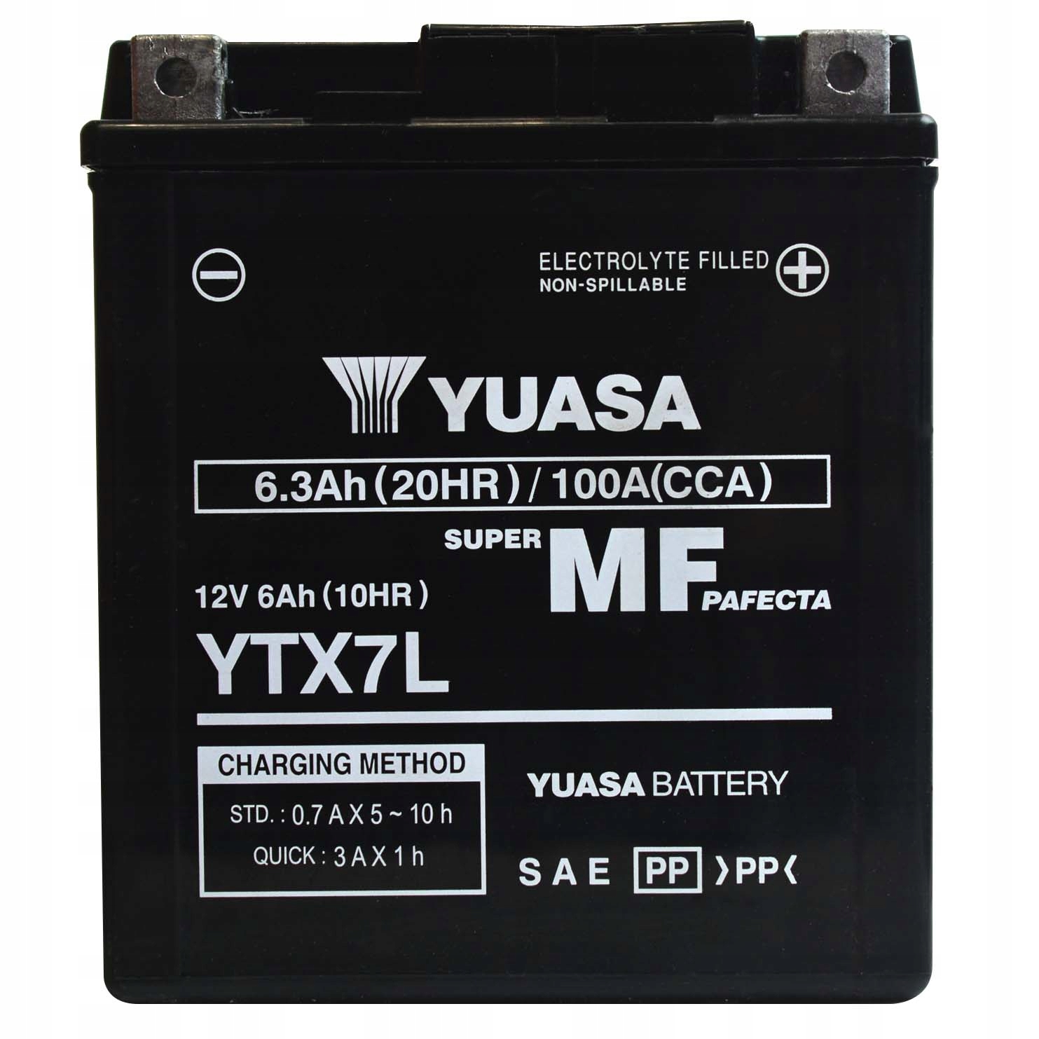 Yuasa YTX7L-BS 12V 6,3Ah 100A P+ Uruchomiony!!!