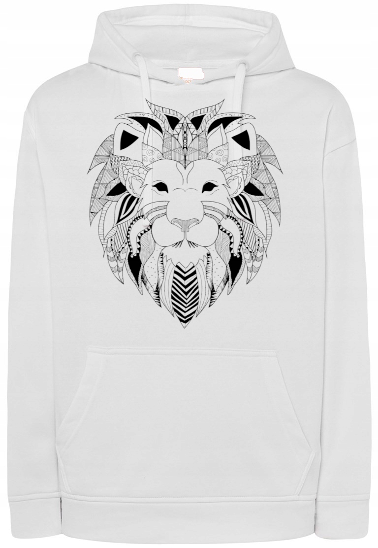 Pánská mikina s pěkným potiskem hlava Lev vel. L