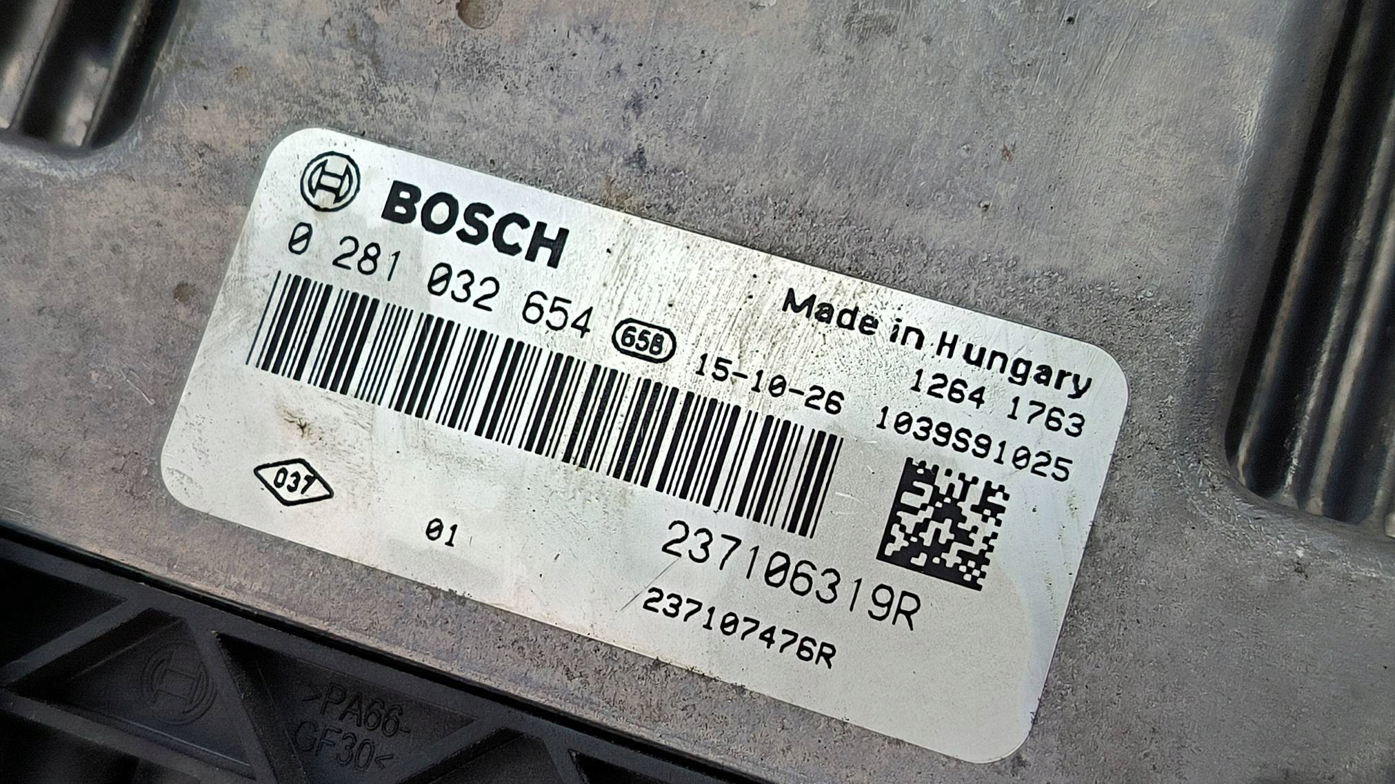 computer Motore ECU 237106319R 1.5 DCI RENAULT CAPTUR e