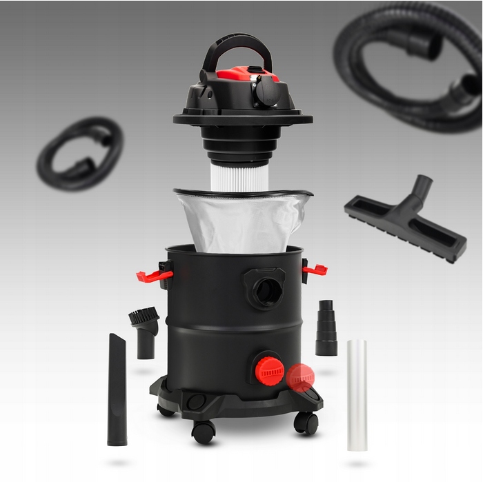 ODKURZACZ PRZEMYSŁOWY MOKRO SUCHO GRUZU GIPSU 3600 Pojemność zbiornika 20 l