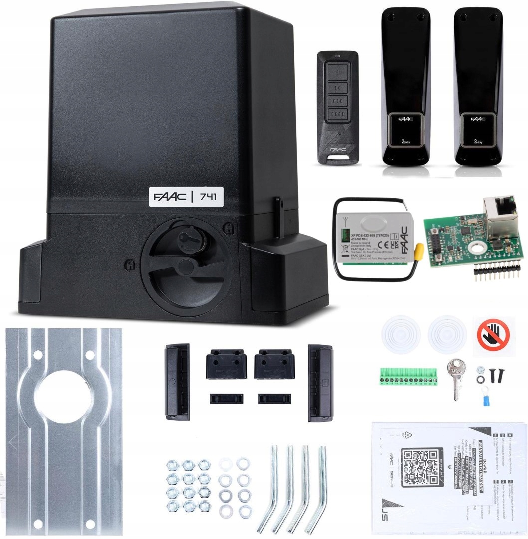 Zestaw Delta 3 Smart Faac 741 (Wi-Fi+LAN+BLE) do 900kg bram przesuwnych