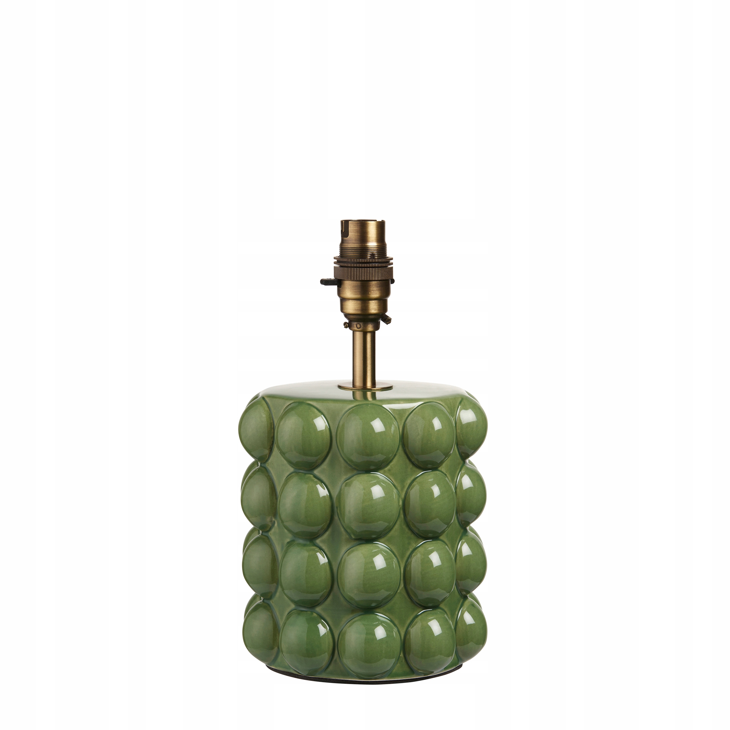 Endon Základňa stolovej lampy Art Deco Keramická olivová B22 10W