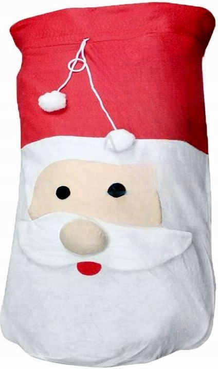 Worek na prezenty świąteczny Mikołaj 90 cm Stan opakowania oryginalne