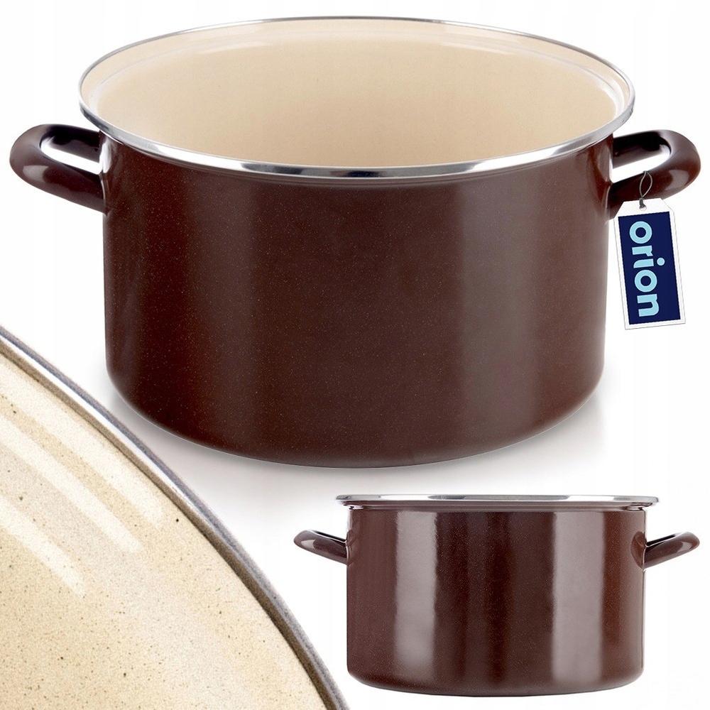 Veľký Hrniec Brown Bronzový Indukcia Plyn Kuchynský 32 CM 11,5 L