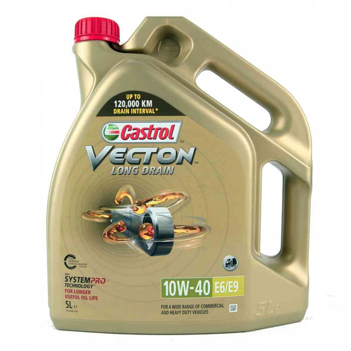 Масло CASTROL VECTON 10W40 5L LONG DRAIN E6 / E9