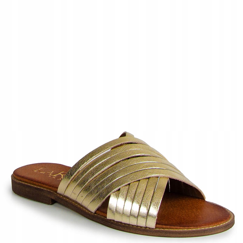 Laroni 3682 Zlaté Kožené Nazouváky 41