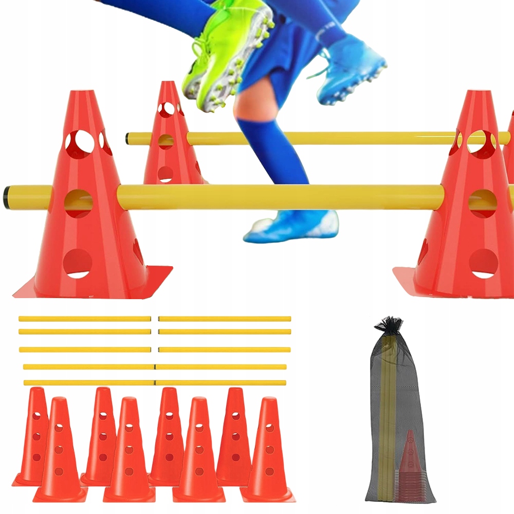 Sada Sportovních Překážek Nastavitelná Výška Trénink Agility