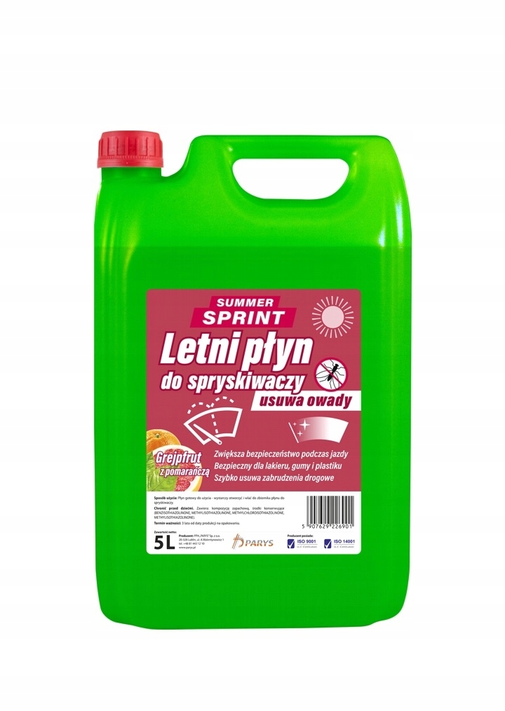 

Letni Płyn Do Spryskiwaczy 5L Grejpfrut Pomarańcza