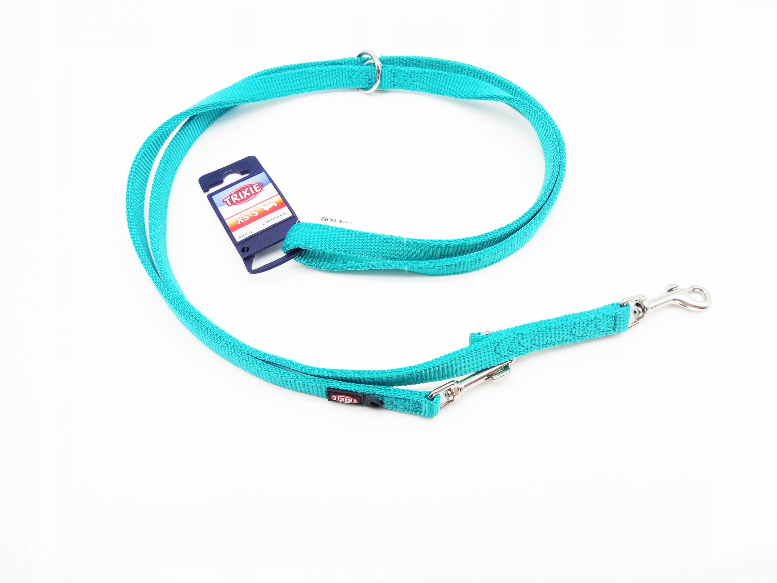 

Smycz dla psa niebieska materiałowa 2m x 15mm Xs-s