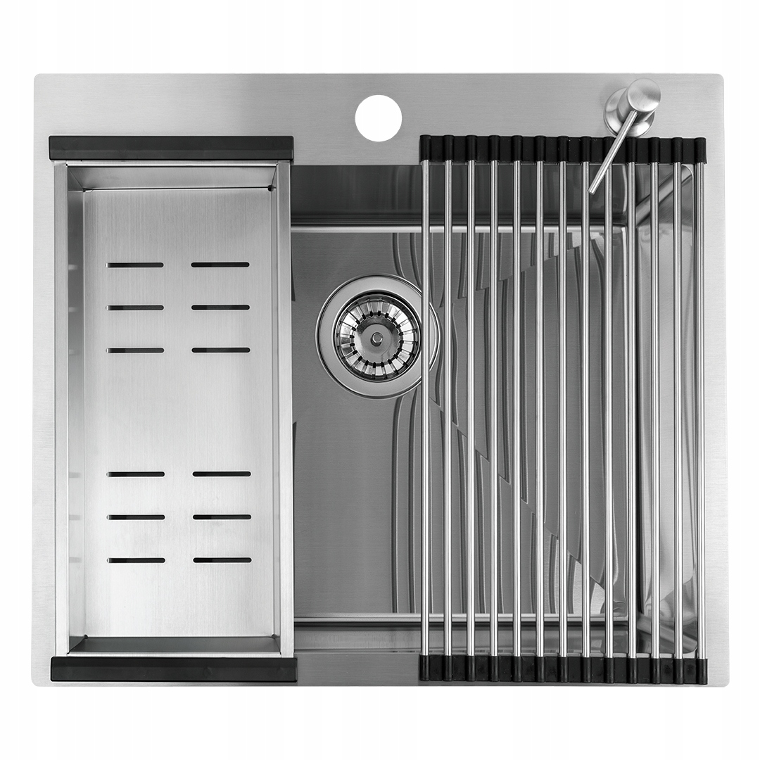 Oceľový Drez Inox 50x58 S Príslušenstvom A Sifónom