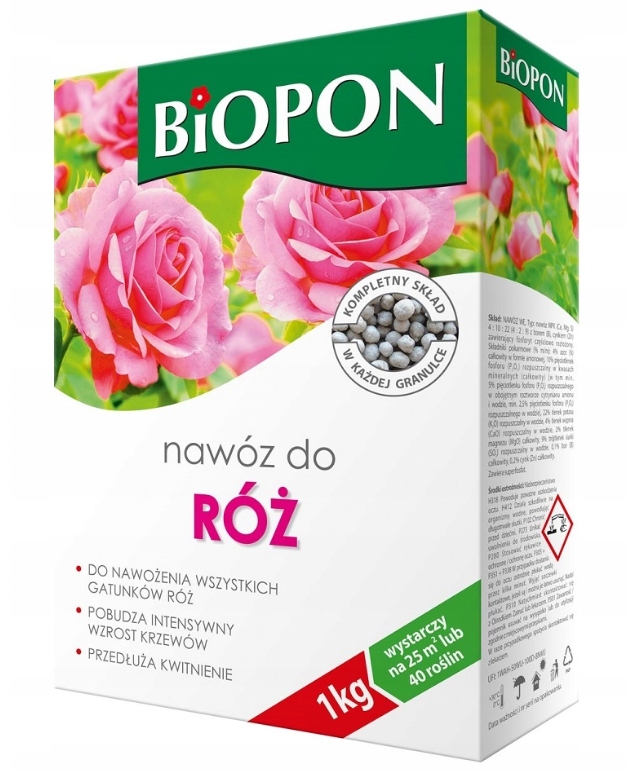 

Biopon Nawóz do róż granulat 1kg