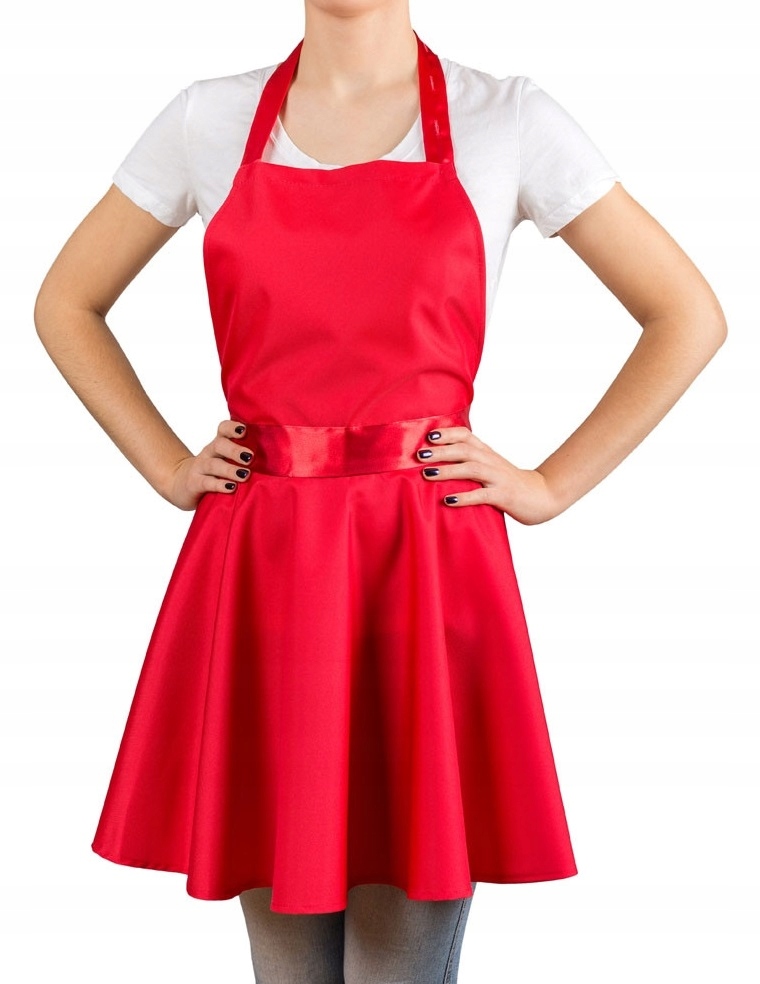 Nitly Red Zástěrka Šaty Pro Ni Valentýn