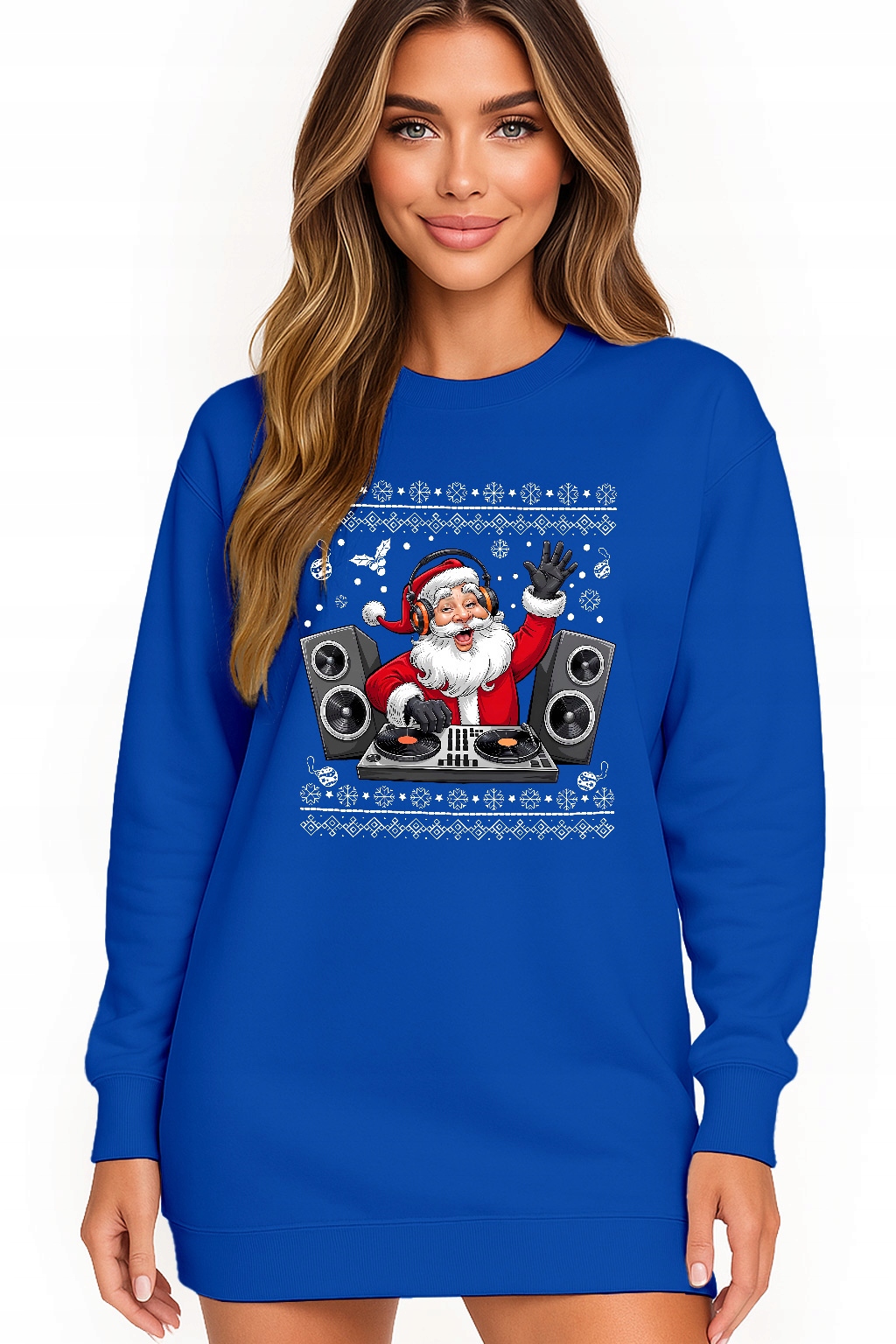 Mikina Vánoční Oversize Šaty Mikuláš Dj Party Dárek XL