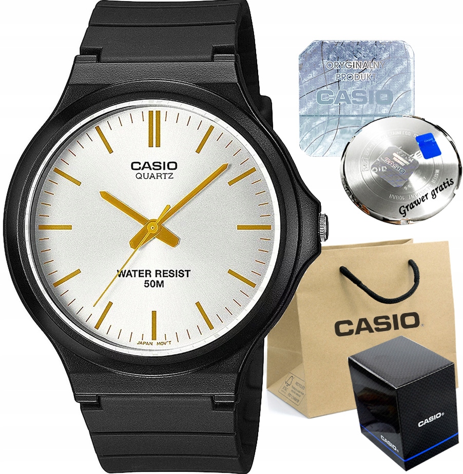 Pánské hodinky krabička na hodinky Casio Tarro classic WR50m s gravírováním