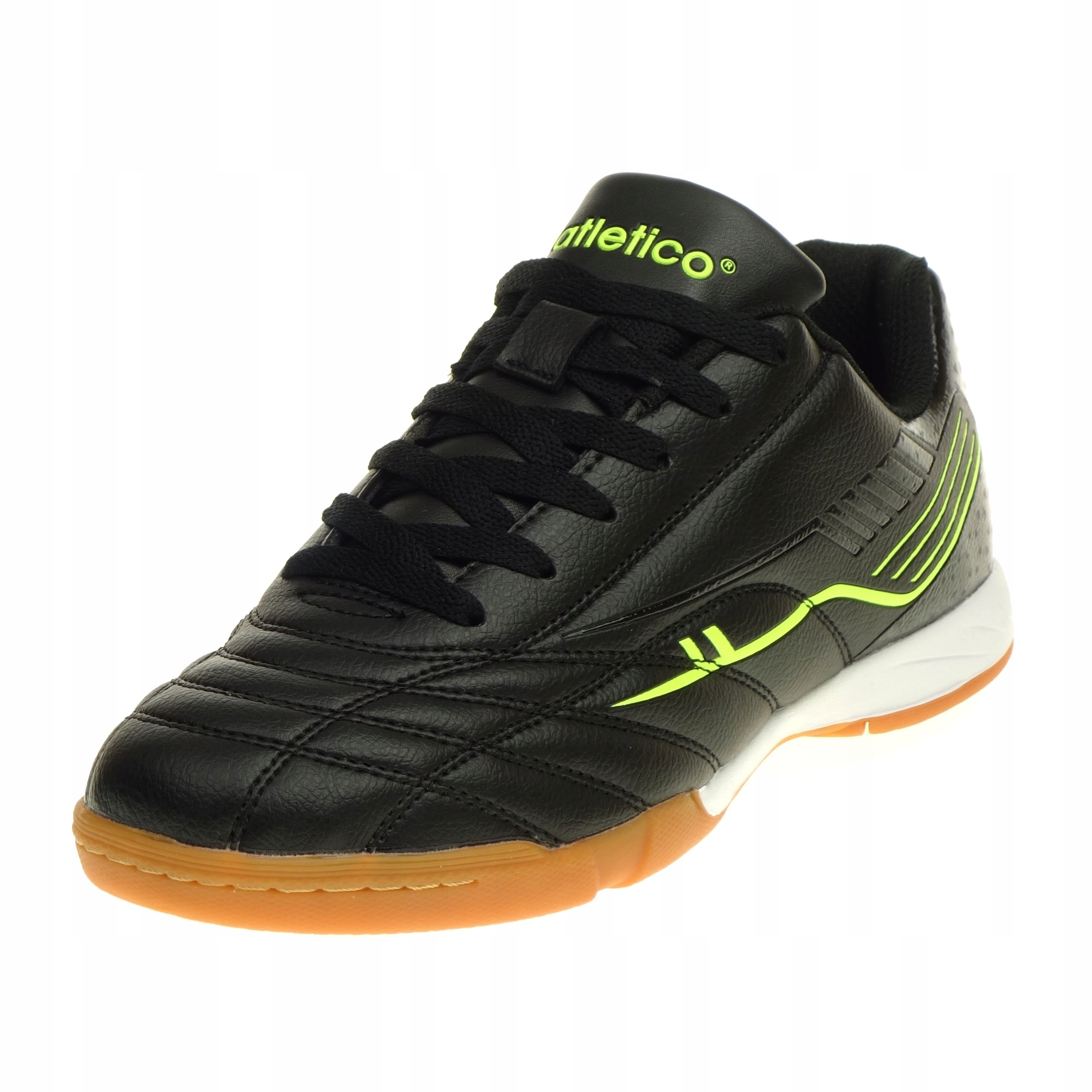 Buty Halowe Atletico Halówki Sportowe Piłkarskie Szyte Czarne 41