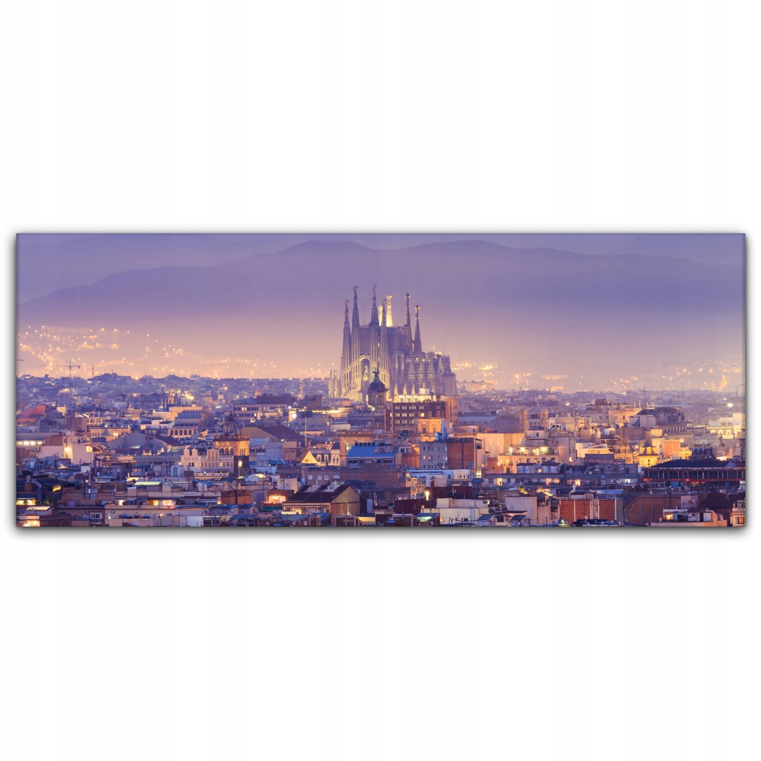 

foto-obraz na płótnie 125x50 Miasto Zachód Słońca