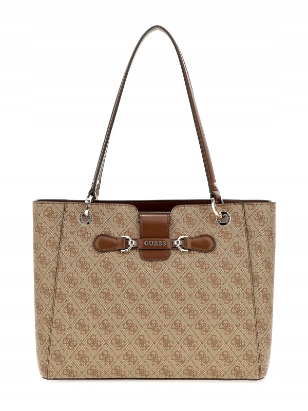 Guess Nolana Noel Tote Latte Logo dámská kabelka