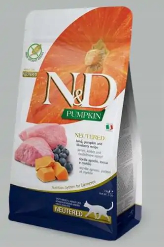 Levně Suché krmivo pro kočky Farmina N&d jehněčí pro sterilizované kočky 1,5 kg