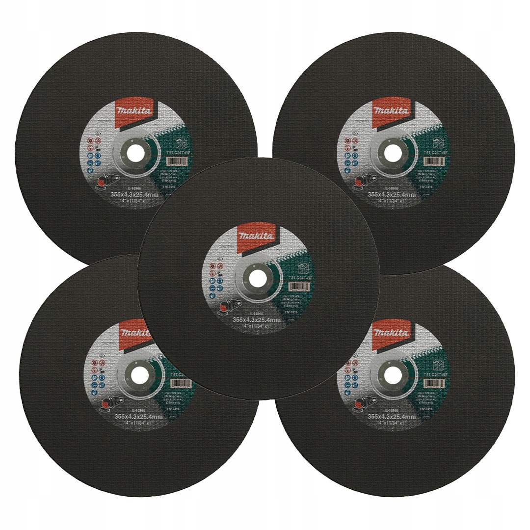 Makita E-16966-5 C24T řezný kotouč betonu 355x4,3x25,4mm 5 ks