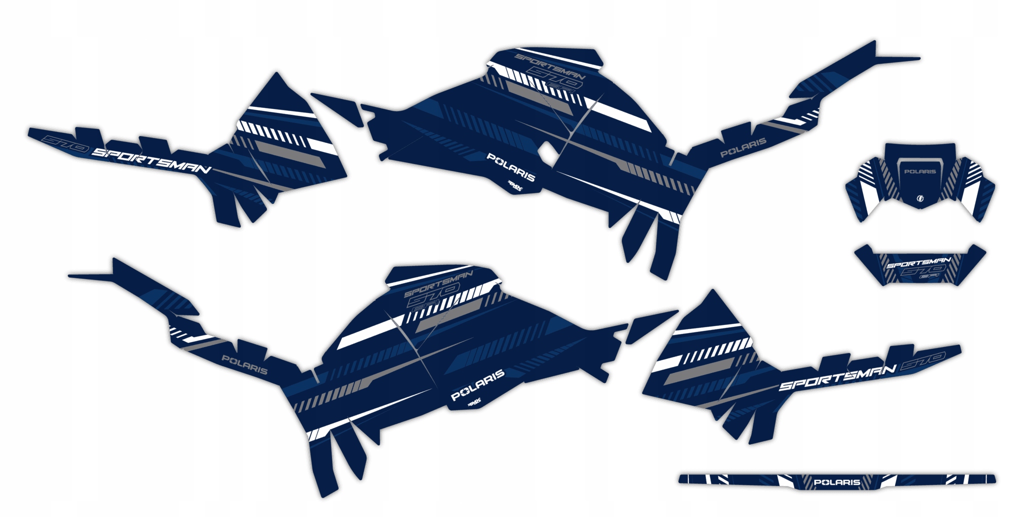 Dýha Samolepky Polaris Sportsman 570 2021+ #9631197